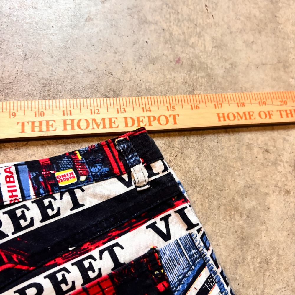 1980s Rare Street Vibes Times Square NYC Graphic Pants Vintage 28 - Picture 7 of 7